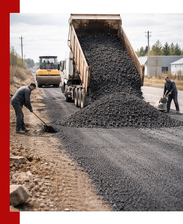 Асфальтовая крошка для дорог в Выксе — поставка и доставка