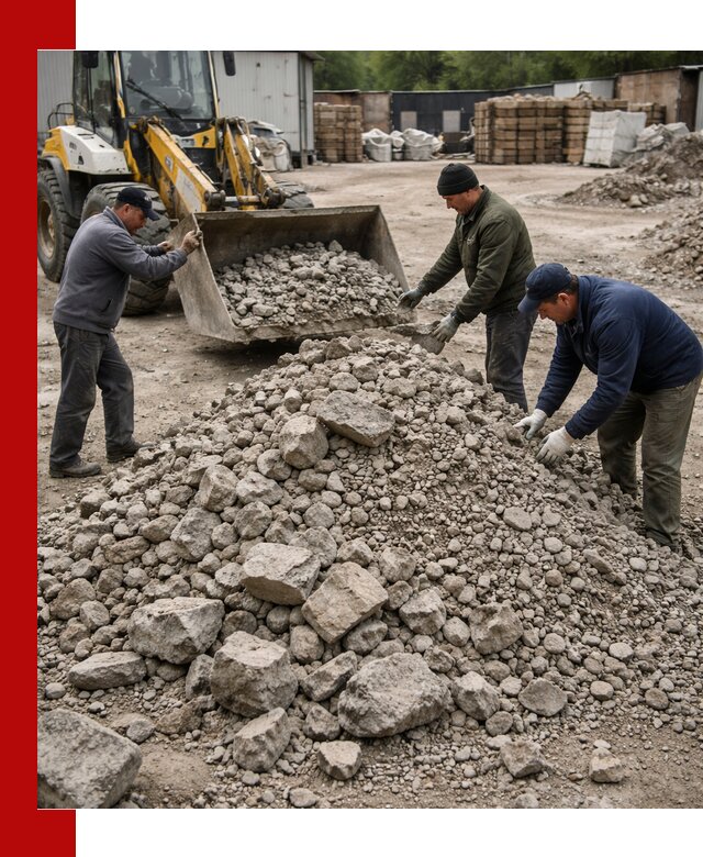 Демонтаж и вывоз бой бетона в Выксе