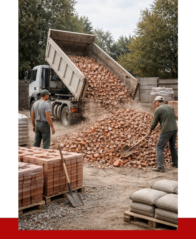 Бой кирпича в Выксе с доставкой от 4355 руб/куб | ПРОНЕРУДВкс