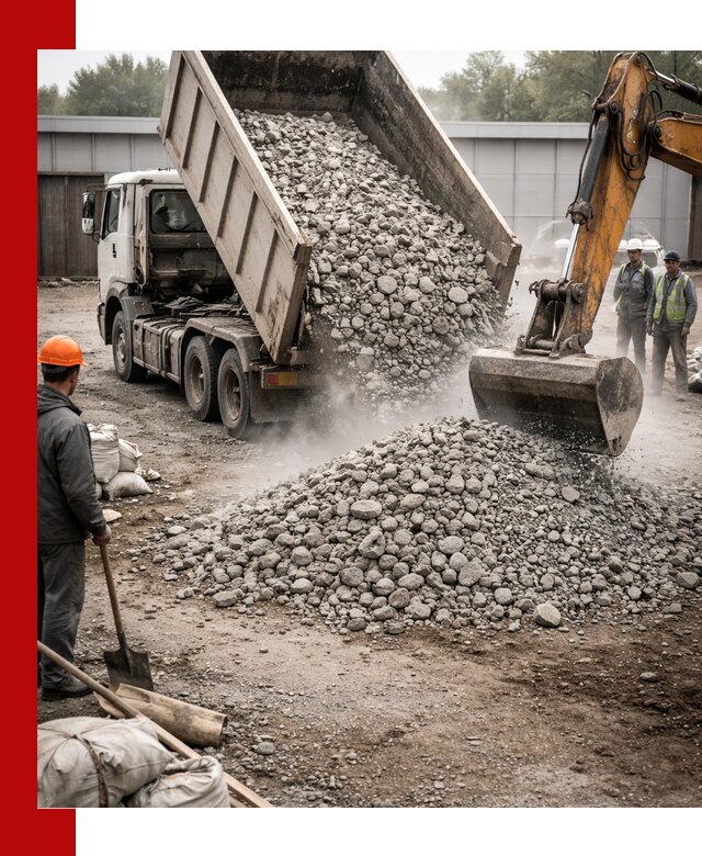 Доставка дробленого бетона в Выксе оптом и в розницу