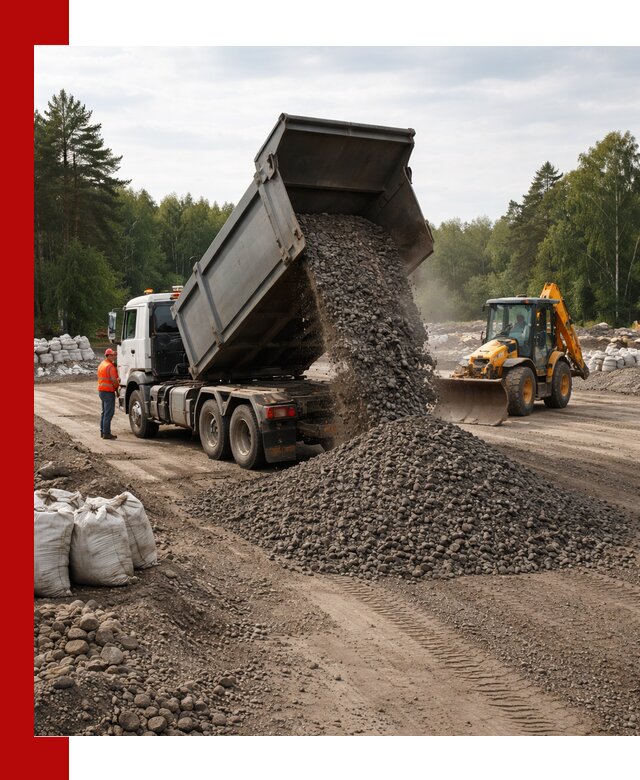 Доставка дробленого асфальта в Выксе для дорожных работ