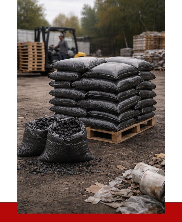 Купить уголь в мешках с доставкой в Выксе от 7778 р. | ПРОНЕРУДВкс