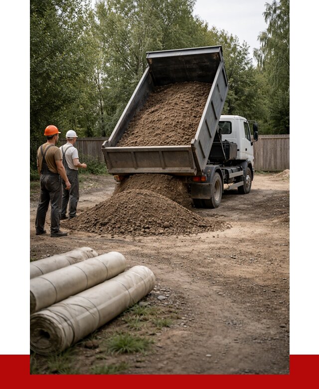 Доставка сыпучих материалов самосвалом в Выксу от 4355 р. | ПРОНЕРУДВкс