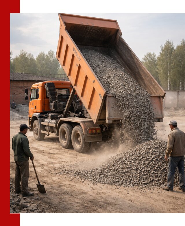 Доставка самосвалом 20 м3 в Выксе быстро и надежно