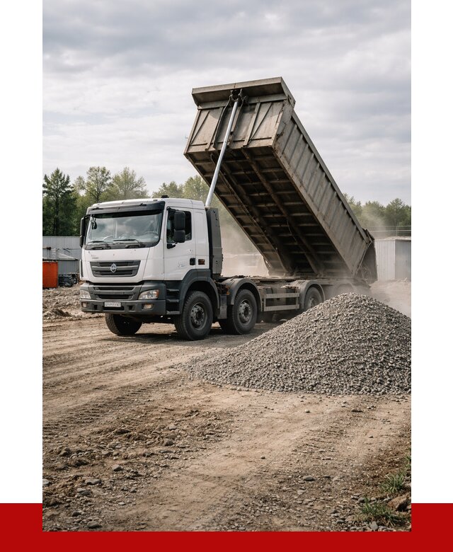 Доставка самосвалом 40 кубов в Выксе от 9333 р. | ПРОНЕРУДВкс