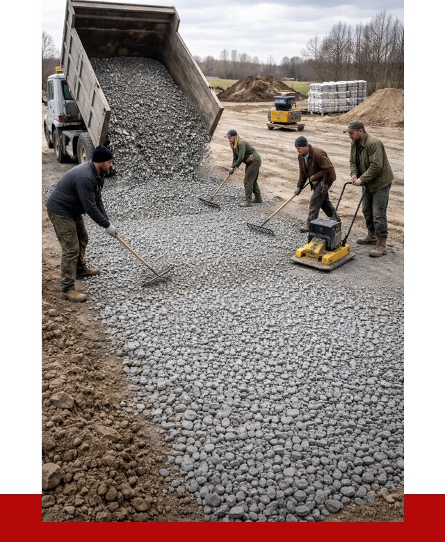 Устройство щебеночной подушки в Выксе от 4667 р. ПРОНЕРУДВкс