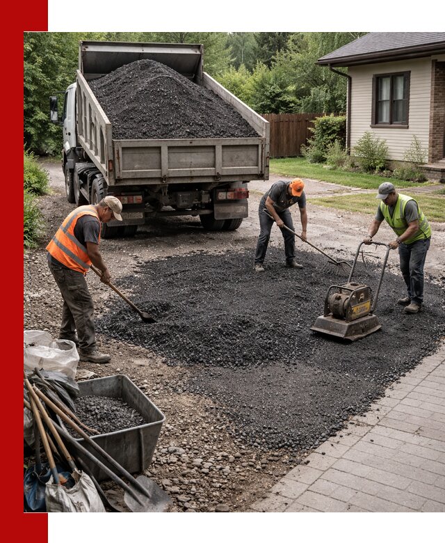 Асфальтовая крошка для двора с доставкой в Выксе